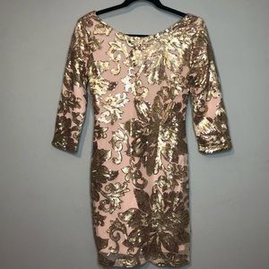 MIDNIGHT DOLL Women’s Bodycon Sequin Dress Size M